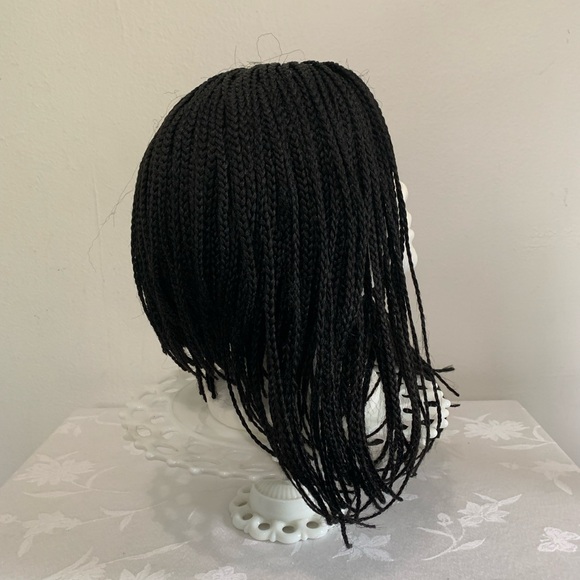 Lace braid lob angled wig 1B - Picture 5 of 8